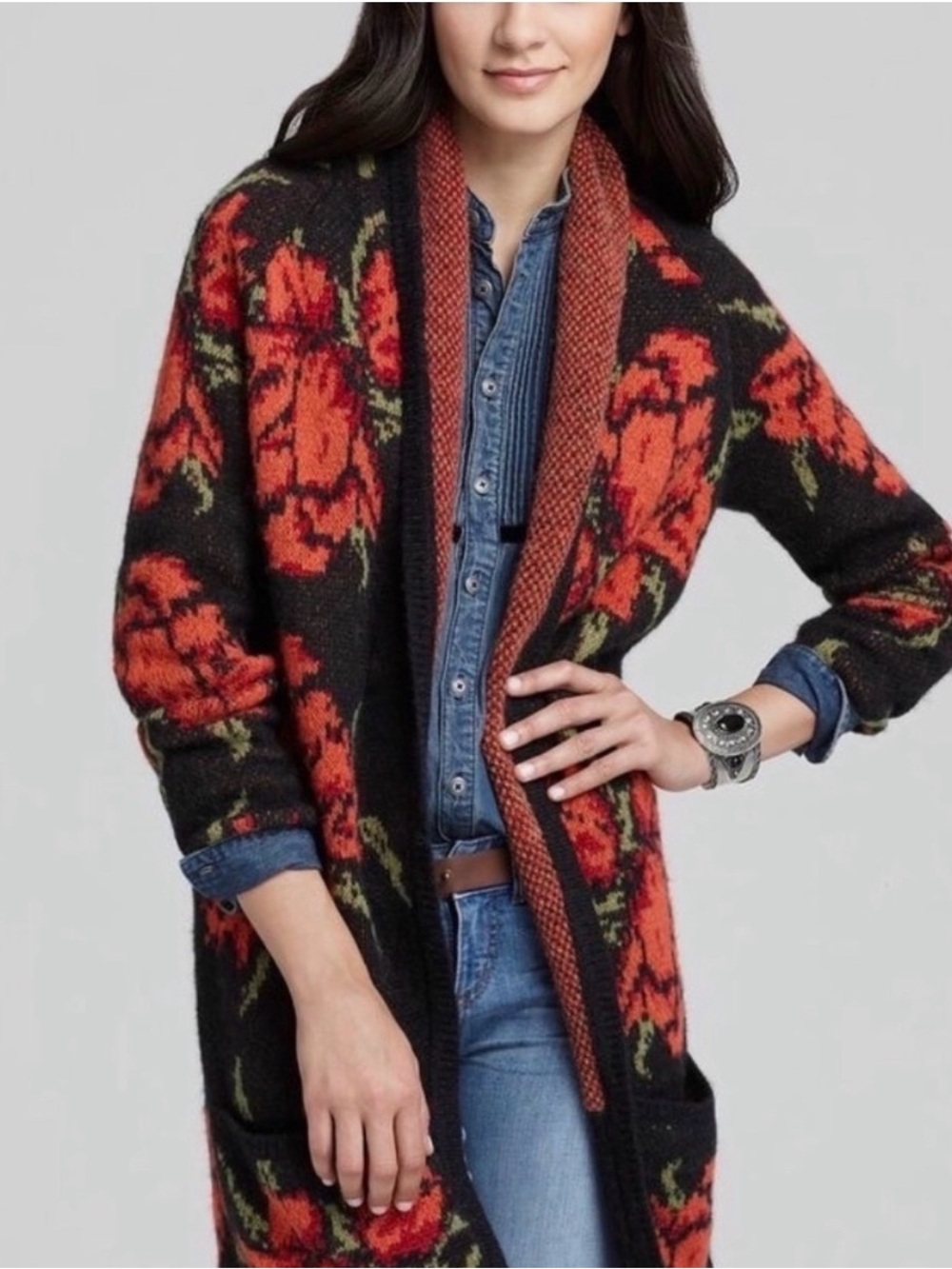 Free People Flower Power Cardigan